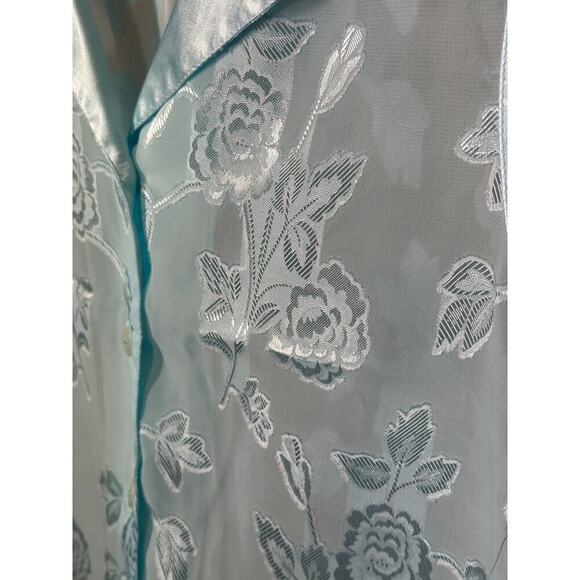 Oscar De La Renta Pink Label Lace Floral Button Front Sleeveless Blouse Size M - Picture 3 of 7